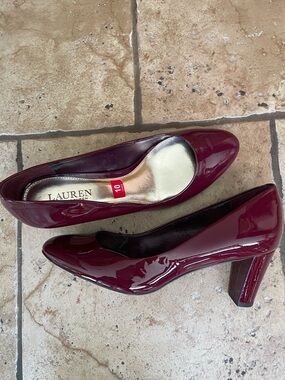 Ralph Lauren Deep Red Women's Heels
